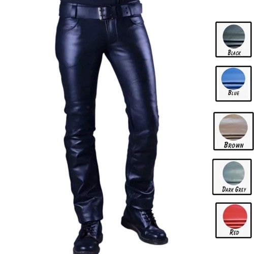 Mens genuine leather pants - mens,