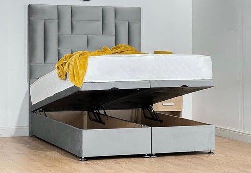 Storage gas lift bed divan - gas-lift,