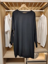 OLIVER BONAS UK 18 BLACK DRESS SWEATER JUMPER LONG SLEEVE LEOPARD PRINT WOMENS