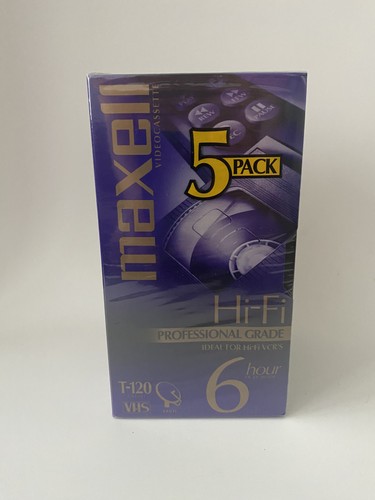 Maxell 120 vhs - hi-fi, t-120