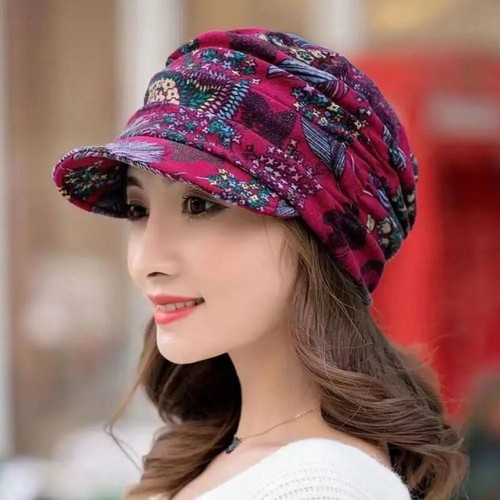 Women printed hat hair - women,