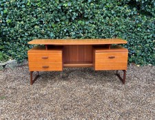 MID CENTURY QUADRILLE TEAK LAPTOP DESK/DRESSING TABLE BY G PLAN