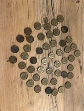 King George VI Three Pence Coins 1937-1952 X 58 Coins