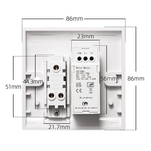 Led dimmer and - dimmer,