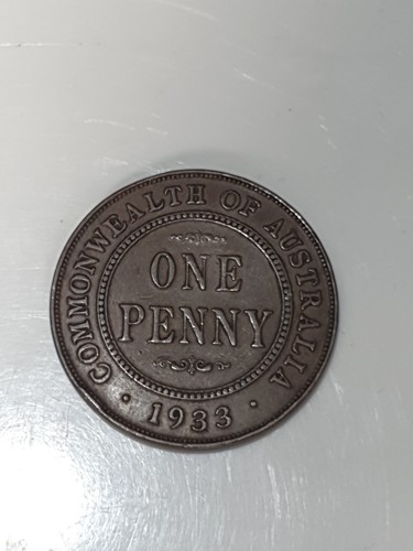 Coin australia 1933 - 1933, one