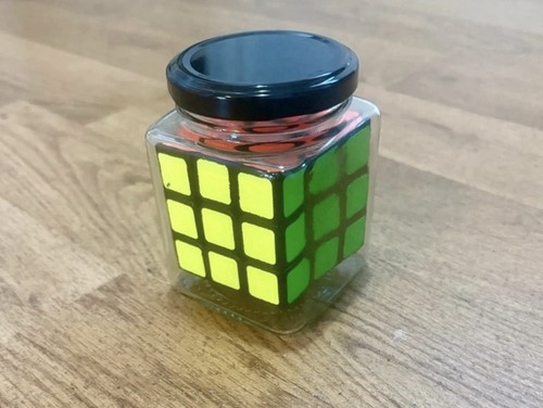 Rubik cube glass - cube,