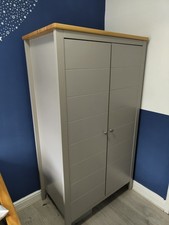 Grey Mamas & Papas Lucca 3-Piece Nursery Furniture Set Cotbed, Wardrobe, Drawers