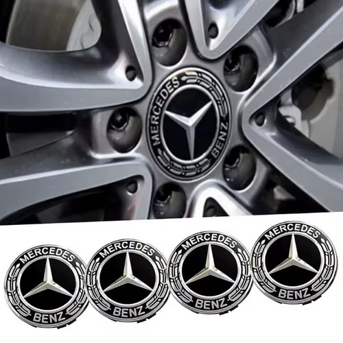 Mercedes black alloy wheel - 4x,