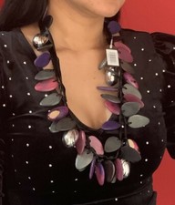 One Button Necklace - Costume