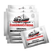 Fisherman's Friend Original Menthol Eucalyptus Lozenges 25g Pack-6