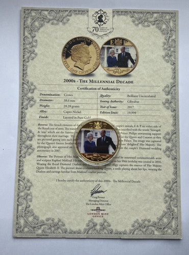 Gibraltar proof crown 2017 - gibraltar,