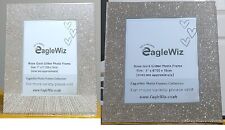 Bling RoseGold Glitter Mirror Glass Photo/Picture Frame Sparkle Rose Gold