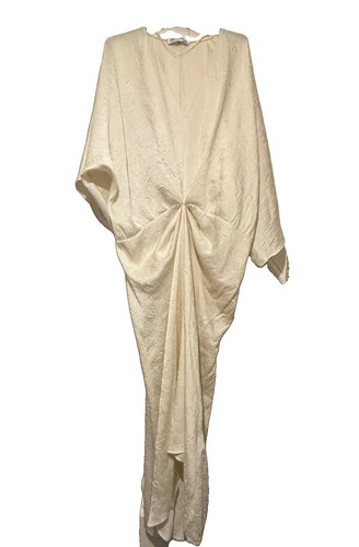 Zara tunic kaftan creme satin - tunic,
