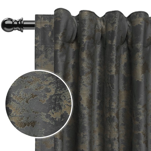 Pair crushed velvet - velvet, curtains