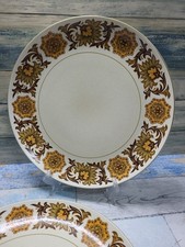 2 x Vintage 1970s Retro Midwinter Stonehenge Woodland Dinner Plates - 10" 