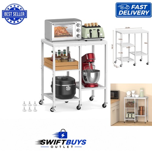Modern white microwave stand - microwave,
