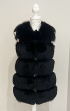 Black Fox Fur Gilet Immaculate