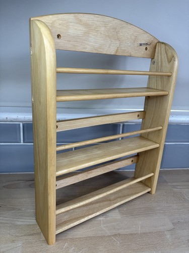 Vintage wooden spice rack - vintage,