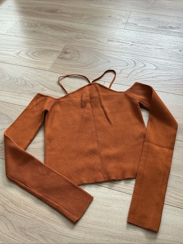 Zara rust orange - rust, ribbed