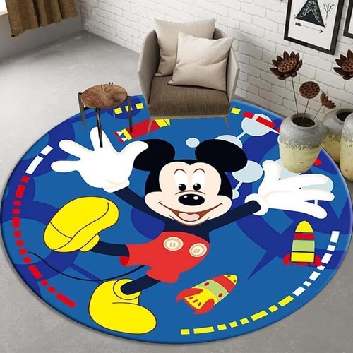 Round floor rug - round,