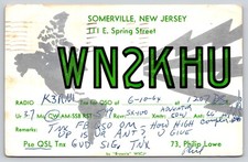 Postcard QSL Card WN3KHU