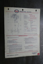 Humber Hawk IV Service Guide Chart Car Automobilia Garage