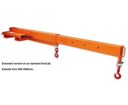 Forklift crane jib - crane, extending