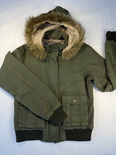 Warehouse khaki hooded jacket - hooded,