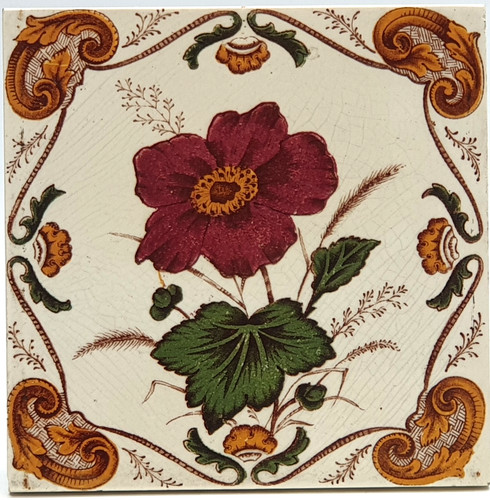 Victorian fireplace tile - victorian,