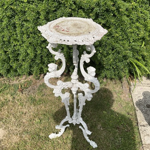 Vintage metal plant stand - vintage,