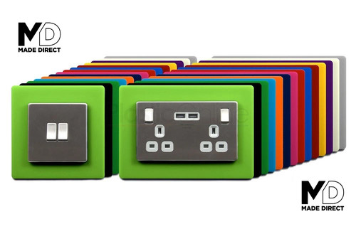 Double light plug socket - double,