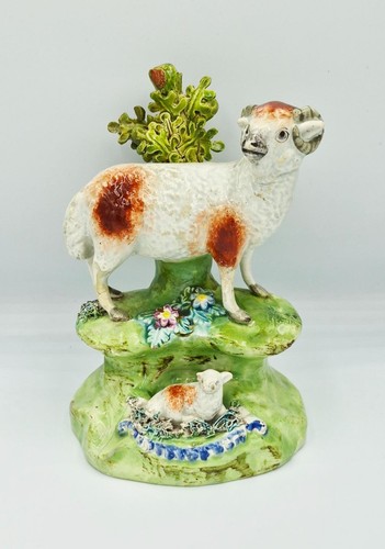 Georgian walton pearlware ram - georgian,