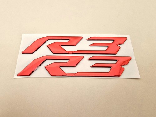 Yamaha red fairing badge - red, 3d