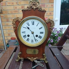 Antique Rosewood Mantel Clock