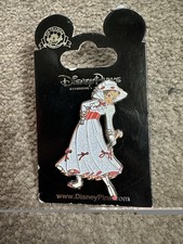 Disney Mary Poppins DLP Pin's with Ribbon Dress Hat Umbrella Whit Umbrella