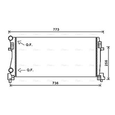 Radiator For Seat Leon 5F8 1.6