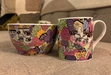 Hello Kitty, Liberty Art Fabrics. Mug / Cup and Bowl 2012
