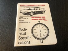 Porsche 928 S & 928 S4 85-89 Technical Specifications book