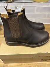Dr Martens Gaucho Chelsea Boots 2976 Brown Crazy Horse Size 4 UK New Boxed