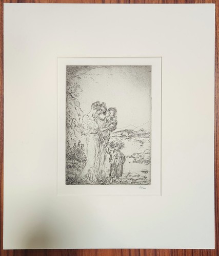 Etching hand signed augustus - etching,