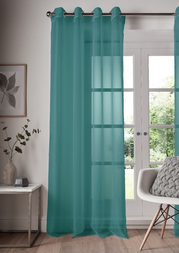 Voile curtains with eyelet - curtains,