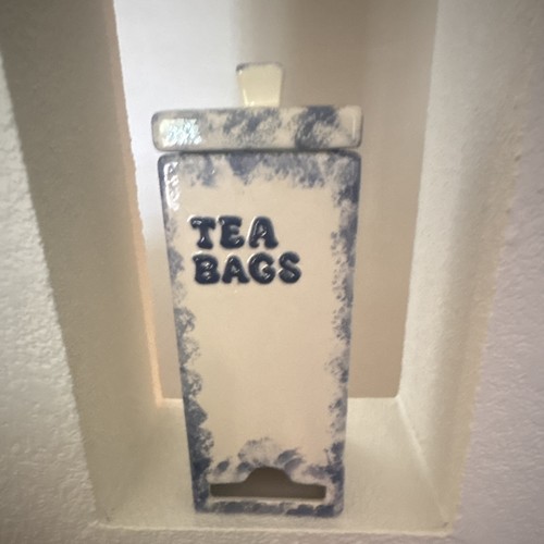 White blue ceramic - white, &