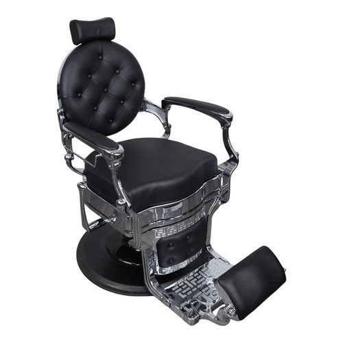 Silver salon barber chair - &,