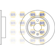 2x Brake Discs Solid For