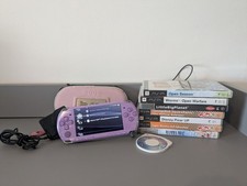Sony Playstation Portable PSP 3000 Lilac Purple Hannah Montana, Bundle + Games