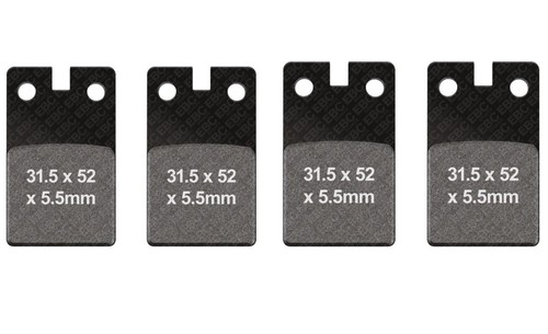 Sintered brake pad - set, for
