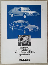 Saab 900 Disability Special Equipment Brochure 1981