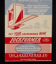 1950s The Lockformer Co. Lock Rolling Equipment 4615 West Roosevelt Rd. Chicago