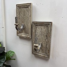 PAIR FRENCH DISTRESSED RUSTIC