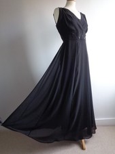 Debenhams Black Beaded Chiffon